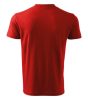 Póló unisex V-neck 102 piros XL méret