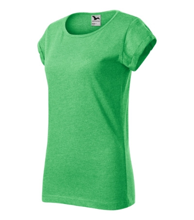 Póló női Fusion 164 zöld melírozott XL méret