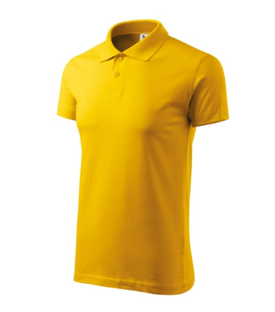 Galléros póló férfi Single J. 202 sárga S méret