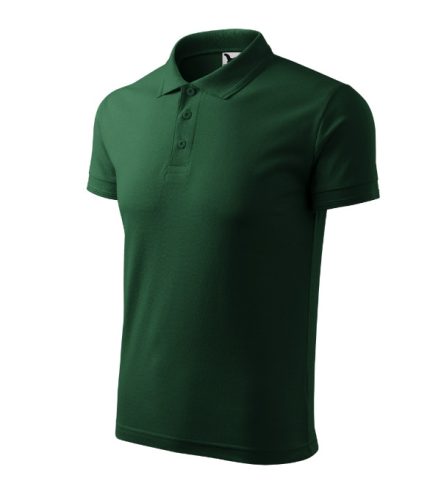 Pique Polo galléros póló férfi dark green XL