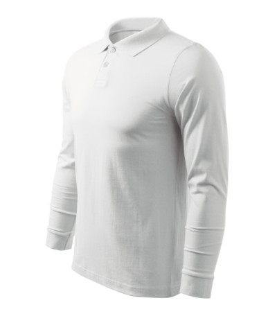 Galléros póló férfi Single J. LS 211 fehér XL méret