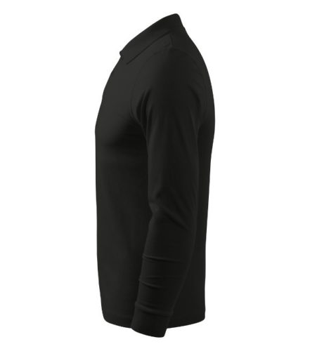 Single J. LS galléros póló férfi fekete 2XL