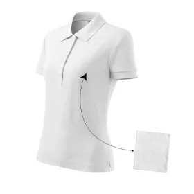 Cotton galléros póló női fehér S
