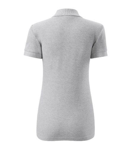 Cotton galléros póló női világosszürke melírozott XS