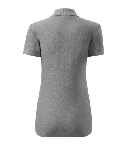 Cotton galléros póló női sötétszürke melírozott 2XL