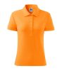 Galléros póló női Cotton 213 mandarinsárga XS méret