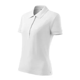 Galléros póló női Cotton Heavy 216 fehér S méret