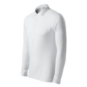 Pique Polo LS galléros póló férfi fehér S