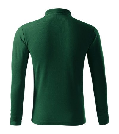 Pique Polo LS galléros póló férfi dark green 2XL
