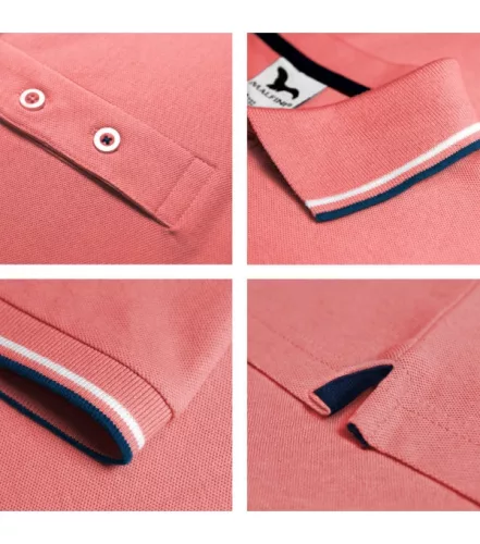 Galléros póló férfi Focus 232 coral M méret