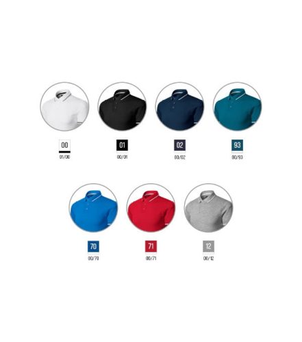 Galléros póló férfi Perfection plain 251 tengerészkék 2XL méret