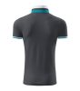 Galléros póló férfi Collar Up 256 light anthracite 3XL méret