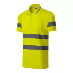   Galléros póló unisex HV Runway 2V9 fluoreszkáló sárga S méret