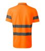 Galléros póló unisex HV Runway 2V9 fluoreszkáló narancssárga S méret