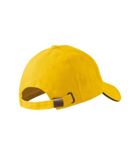 Sandwich 6P sapka unisex sárga állitható