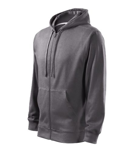 Trendy Zipper felső férfi acélszürke 2XL