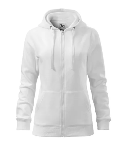 Trendy Zipper felső női fehér S