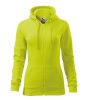 Trendy Zipper felső női lime XS