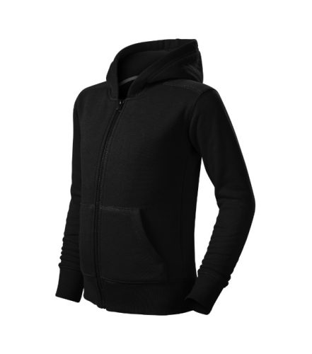 Trendy Zipper felső gyerek fekete 134 cm/8 éves