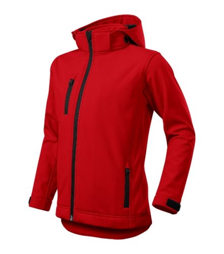 Performance softshell kabát gyerek piros 158 cm/12 éves