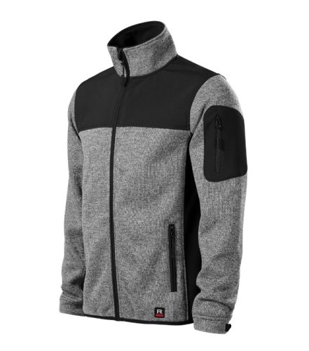 Casual softshell kabát férfi knit light gray XL