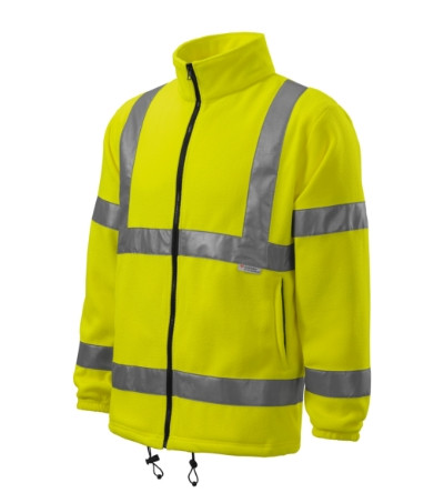 Polár unisex HV Fleece Kabát 5V1 fluoreszkáló sárga M méret