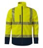 Softshell kabát unisex HV Drop 5V3 fluoreszkáló sárga L méret