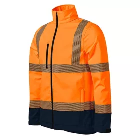   Softshell kabát unisex HV Drop 5V3 fluoreszkáló narancssárga M méret