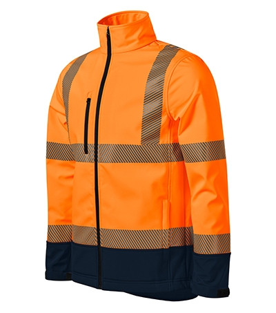 Softshell kabát unisex HV Drop 5V3 fluoreszkáló narancssárga 4XL méret