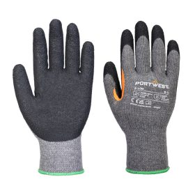   Grip 10 Latex megerősített hüvelykujjas kesztyű (12 pár) Grey/Black M