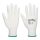 PU ujjbegymártott kesztyű fehér XL