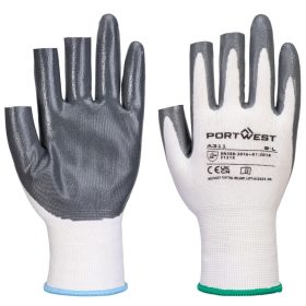 Grip 13 ujjatlan nitril kesztyű (12 pár) White/Grey L