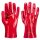 PVC hosszúszárú kesztyű piros XL