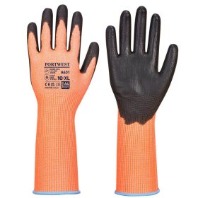 Vis-Tex Cut kesztyű hosszú mandzsettával Orange/Black L