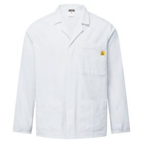 ESD antisztatikus labor kabát fehér 4XL