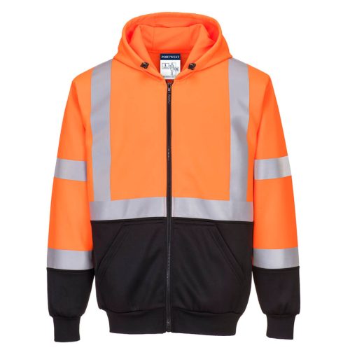 Portwest Hi-Vis kéttónusú kapucnis pulóver