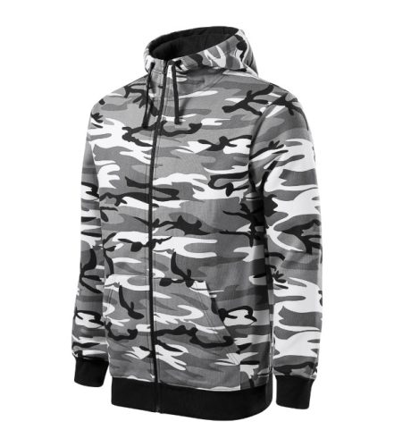 Camo Zipper felső férfi szürke terepszín M