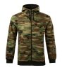 Camo Zipper felső férfi barna terepszín S