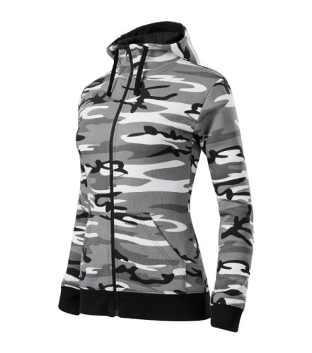 Camo Zipper felső női szürke terepszín 2XL