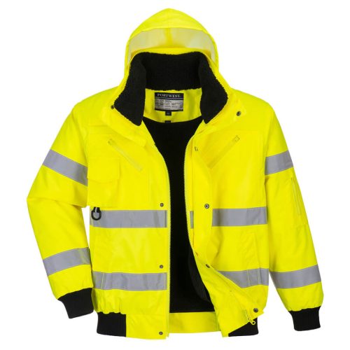 Portwest Hi-Vis 3 az 1-ben Bomber dzseki