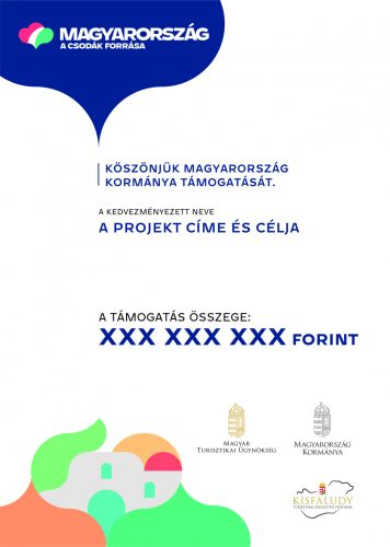 Kisfaludy program tájékoztató tábla A2 méret álló v1