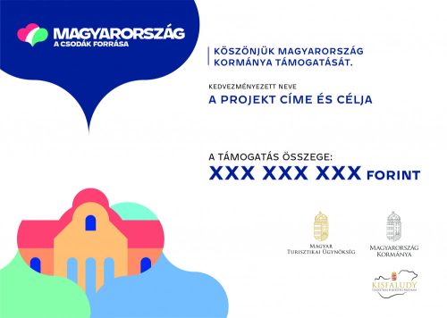 Kisfaludy program tájékoztató tábla A2 méret fekvő v2