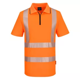 KX3 Sport Hi-Vis cipzáros póló S/S narancs 4XL