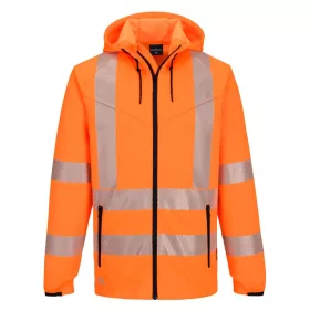 KX3 Sport Hi-Vis cipzáras kapucnis pulóver narancs 4XL