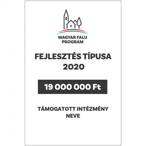 Magyar Falu Program támogatói tábla 2021 előtti
