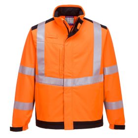 Modaflame Multi Norm Arc Softshell kabát Orange/Navy 4XL