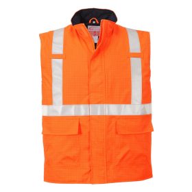   Bizflame Rain Hi-Vis antisztatikus FR lángálló mellény narancs L