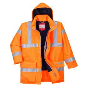 Bizflame Rain Hi-Vis antisztatikus FR kabát narancs 4XL