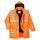 Bizflame Rain Hi-Vis antisztatikus FR kabát narancs 5XL