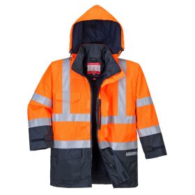 Bizflame Rain Hi-Vis Multi-Protection kabát Orange/Navy L